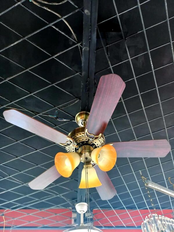 Chandelier with fan